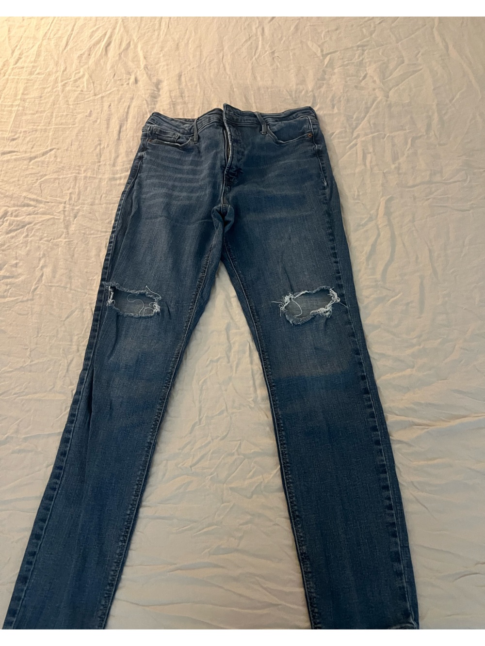 Old Navy Dark Blue Ripped Skinny Jeans